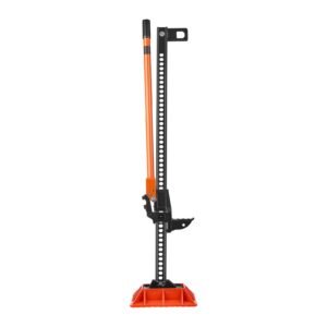 farm jack with base, 60" utility high lift farm jack, 3.18 ton (7,000 lbs) capacity ratcheting off road utility jacks, heavy duty lift jacks with 5.12" 54.33" lifting range for tractor, truck