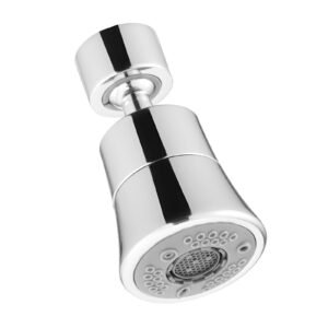 faucet aerator, 360° swivel kitchen sink aerator, 5 function 5 flow sink sprayer attachment, bathroom faucet extender head replacement for 15/16 inch female thread with adapter & 55/64 inch male