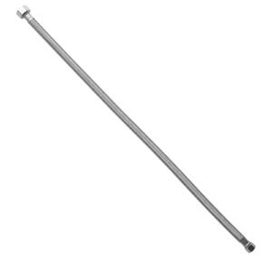 faucet hose connector, 24 inch length, 3/8 inch comp x 1/2 inch fip 2 pack braided stainless steel faucet supply line, faucet hose connects kitchen bathroom sink to water supply, certified safe