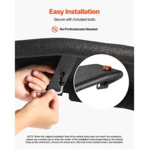 fender flare, front fender flares compatible with 2007 2018 jeep jk/jku 2/4 doors, off road steel liner set with led lighting, fenders for jeep jk, fine textured black paintable wheel flares set