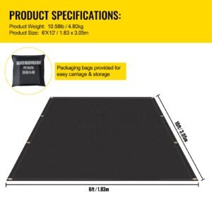 fire blankets, 2 pack welding blankets, 6' x 10' fire suppression blanket, 1022 fahrenheit flame retardant blanket, fiberglass fire retardant blanket with 8 brass gromme