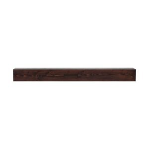 Fireplace Mantel, 60" x 8" x 6", 50 lbs Weight Capacity, Natural Wood Mantel for Over Fireplace, Wall Mounted Floating Farmhouse Shelf, Handcrafted Fireplace Mantel for Wall Decor, Rustic Brown