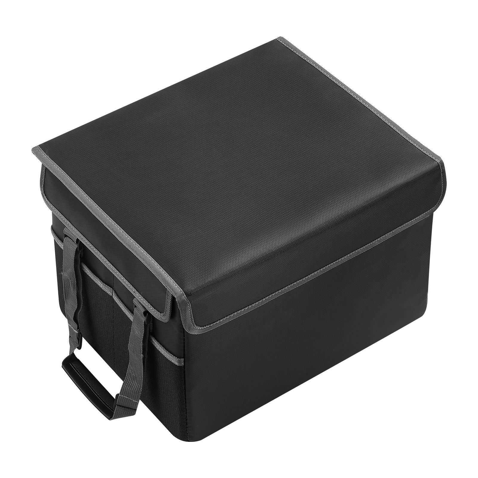 fireproof document box, 1832 f heat insulated fireproof & waterproof box, space saving and foldable design, portable home office travel file organizer, for passports, important documents, files