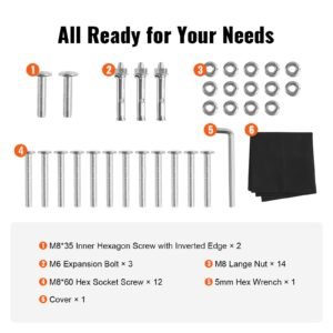 firewood rack with waterproof cover, 101 x 14 x 46 in outdoor firewood holder, 660lb weight capacity, 1/2 cord log holder, half covered, powder coated wood storage rack for fireplace deck