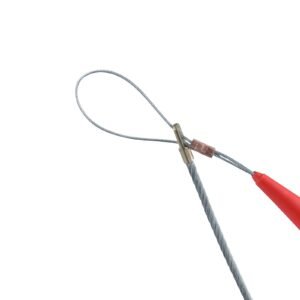 fish tape, 100 ft, 1/16 inch, fiberglass wire puller with optimized housing and handle, easy to use cable puller tool, flexible wire fishing tools for wall and electrical conduit, non conductive