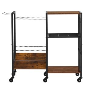 Fishing Rod Holder for 12-Rods, Mobile Fishing Pole Rack Cart with Wheels, Fish Gear Equipment Organizer for Garage Home Indoor Use, for Tackle Box Reel Accessories Storage, Gifts for Men