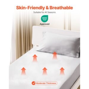 fitted sheet, 1 set of 2 pieces, twin size elastic fitted sheet with high quality microfiber, wear resistant & breathable twin fitted sheet with single sided brushing, fit for 15 in mattress