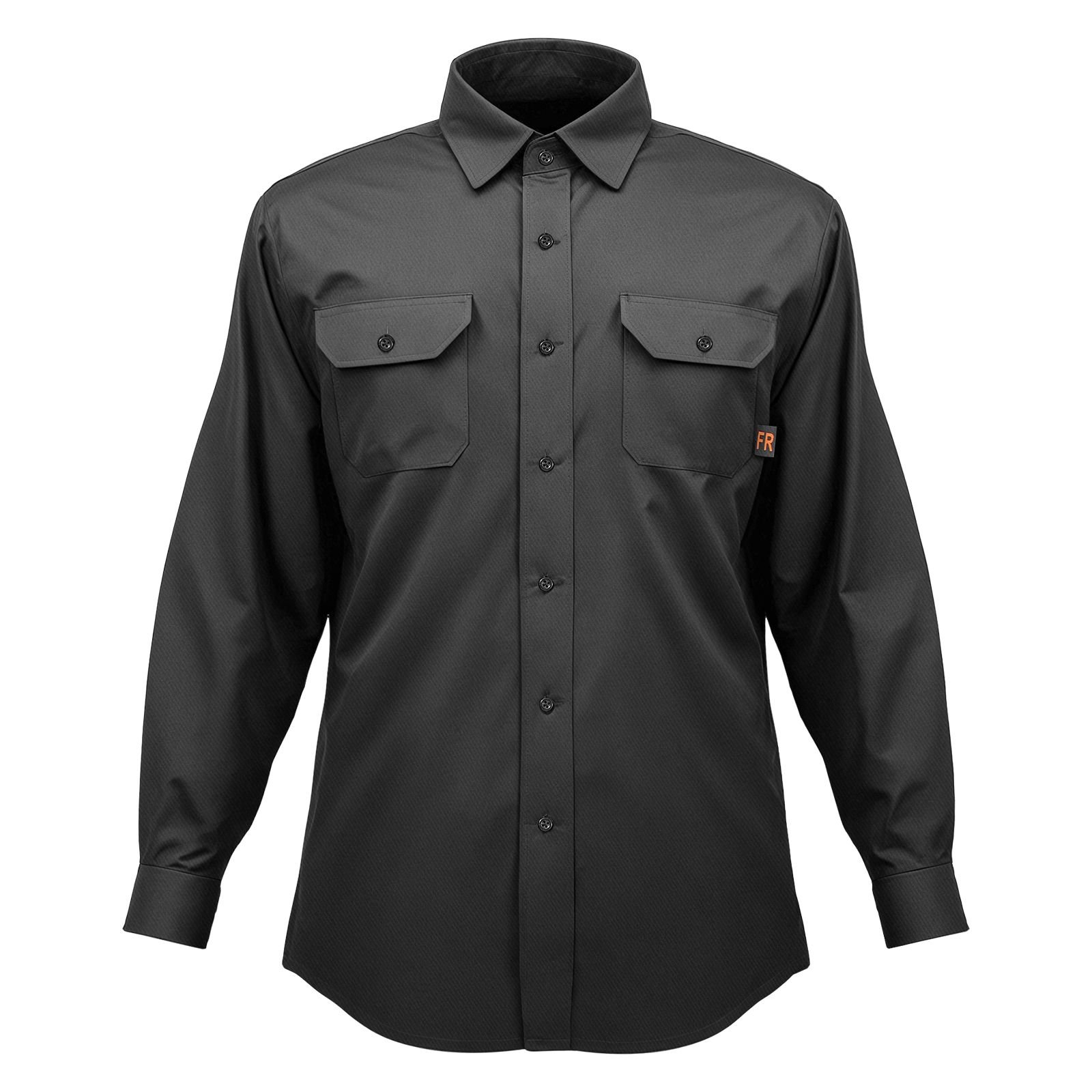 flame resistant welding jacket, 7oz. fr shirts for men, machine washable cotton heat resistant welding shirt, meets atpv 9.2 cal/cm² arc rating xxl size