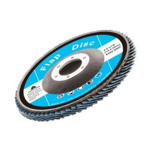 flap discs 60 grit, 4 1/2" x 7/8" flap discs for angle grinder, type 29 zirconia flap sanding disc, bevel type abrasive grinding wheels for deburring, rust removal, sanding, finishing (10 pack)