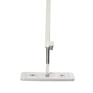 flat mop, self wringing, microfiber floor mop with 4 reusable & washable mop pads for dry & wet floor cleaning, microfiber flat mop with stainless steel handle for hardwood laminate tile vinyl
