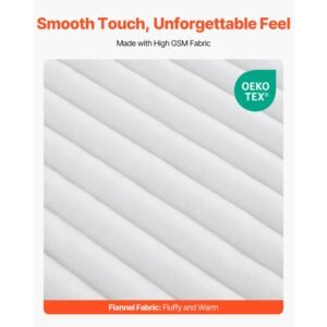 fleece throw blanket, 50 x 60 inches / 1270 x 1524 mm, flannel fleece cozy throw blankets, cute small fuzzy throws, lightweight super soft bed blanket, ideal for couch, sofa, bedroom, white