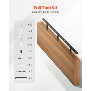 floating shelf bracket 1 pack, 190 lbs/86 kg weight capacity, 34x6.2x1.5 inch / 863.6x157.4x38.1 mm, heavy duty hidden shelf brackets support, wall mounting invisible floating shelves bracket
