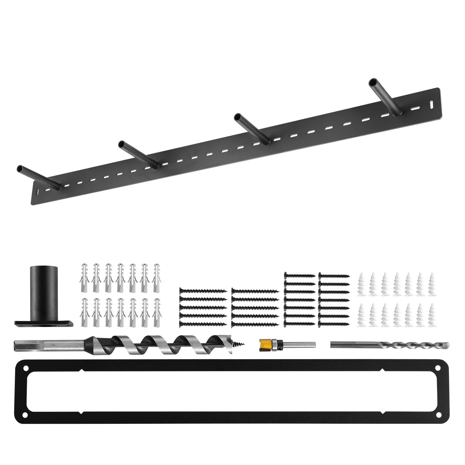 floating shelf bracket 1 pack, 230 lbs/104 kg weight capacity, 46x6.2x3 inch / 1168.4x157.4x76.2 mm, heavy duty hidden shelf brackets support, wall mounting invisible floating shelves bracket