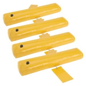 flood barriers, sandbag alternative flood bags 4 pack, flood barrier for home, water barriers for flooding, doorway, driveway(4ftx6in)