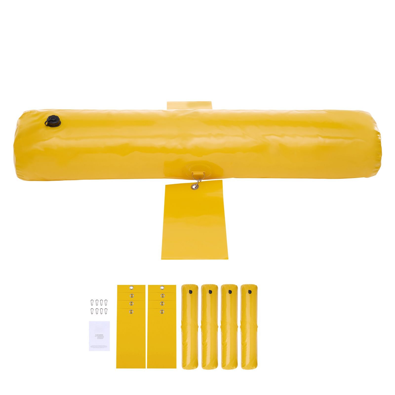 flood barriers, sandbag alternative flood bags 4 pack, flood barrier for home, water barriers for flooding, doorway, driveway(4ftx6in)