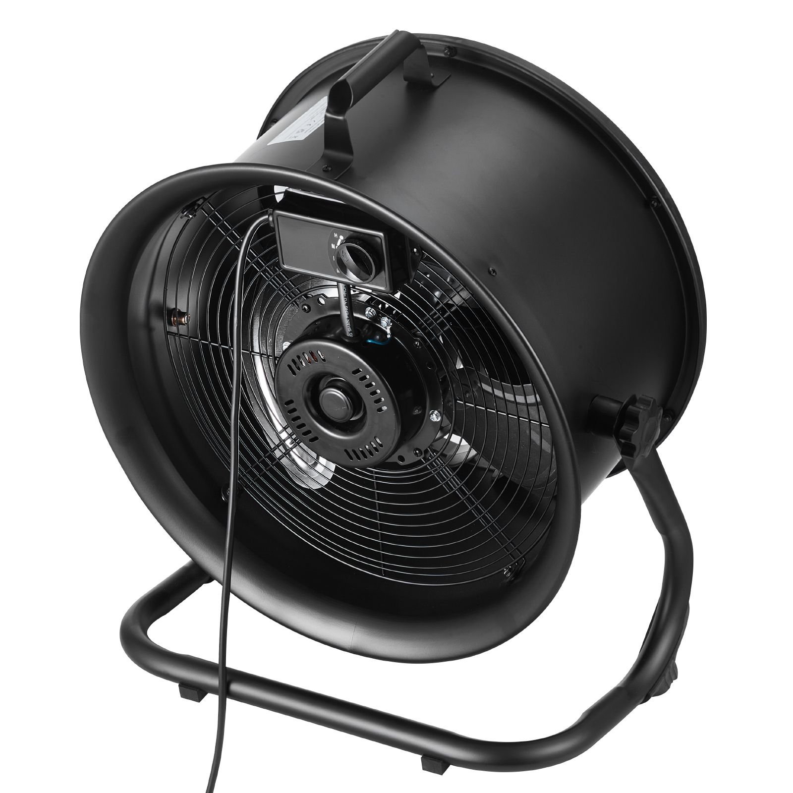 floor fan, 3 speeds high velocity heavy duty 14 inch industrial fan, 2520 cfm 360° adjustable tilt 23.62 ft/sec airflow large metal fan, for home, gym, office, garage, commercial shop & bedroom