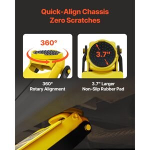 floor jack, 2.5 ton low profile floor jack, heavy duty steel racing floor jack with dual pistons quick lift pump, floor jack lifting range 3.64" 19.49"