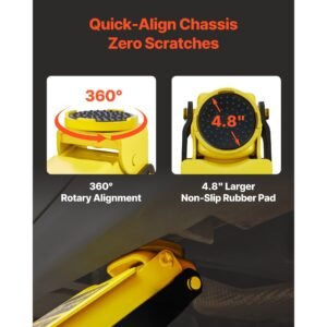 floor jack, 3 ton low profile floor jack, heavy duty steel racing floor jack with single piston quick lift pump, floor jack lifting range 5.12" 20"