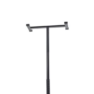 floor to ceiling transfer pole, tension mounted bathroom grab bar with anti slip curve handle, 300 lbs capacity security pole for elderly, ideal senior safety pole for 7 10 ft ceilings, black