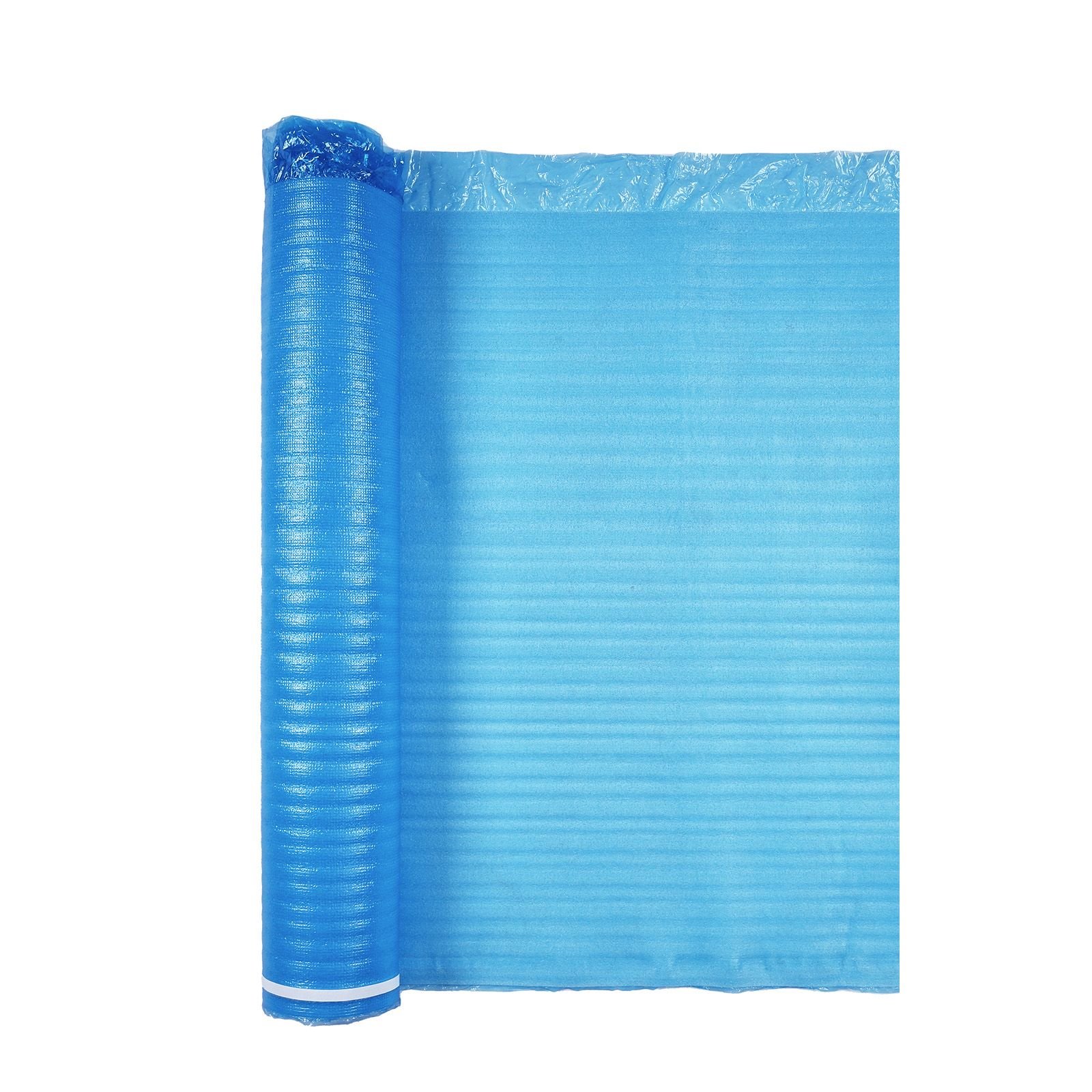 floor underlayment 600 sq. ft, 3 in 1 2 mm thick flooring padding with tape & vapor barrier, heavy duty epe foam soundproofing & noise reduction, for laminate wood (6 rolls x 100 sq. ft)