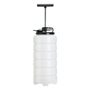 fluid extractor, 4 gallons (15 liters), pneumatic/manual oil changer vacuum fluid extractor with dipstick and suction hose, oil extractor change pump for automotive fluids vacuum evacuation