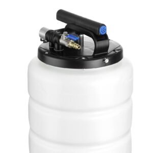 fluid extractor, 4 gallons (15 liters), pneumatic/manual oil changer vacuum fluid extractor with dipstick and suction hose, oil extractor change pump for automotive fluids vacuum evacuation
