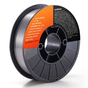 flux core welding wire, e71t gs 0.035 inch 10lbs, gasless mild steel mig welding wire with low splatter for all position arc welding and outdoor use
