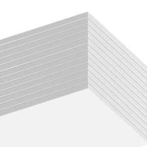 foam board, 12 pack 24 x 36 inch, 3/16 inch thickness white poster board, acid free double sided foam core sheets for mounting, crafts, paintings prints, art, display, presentation and projects