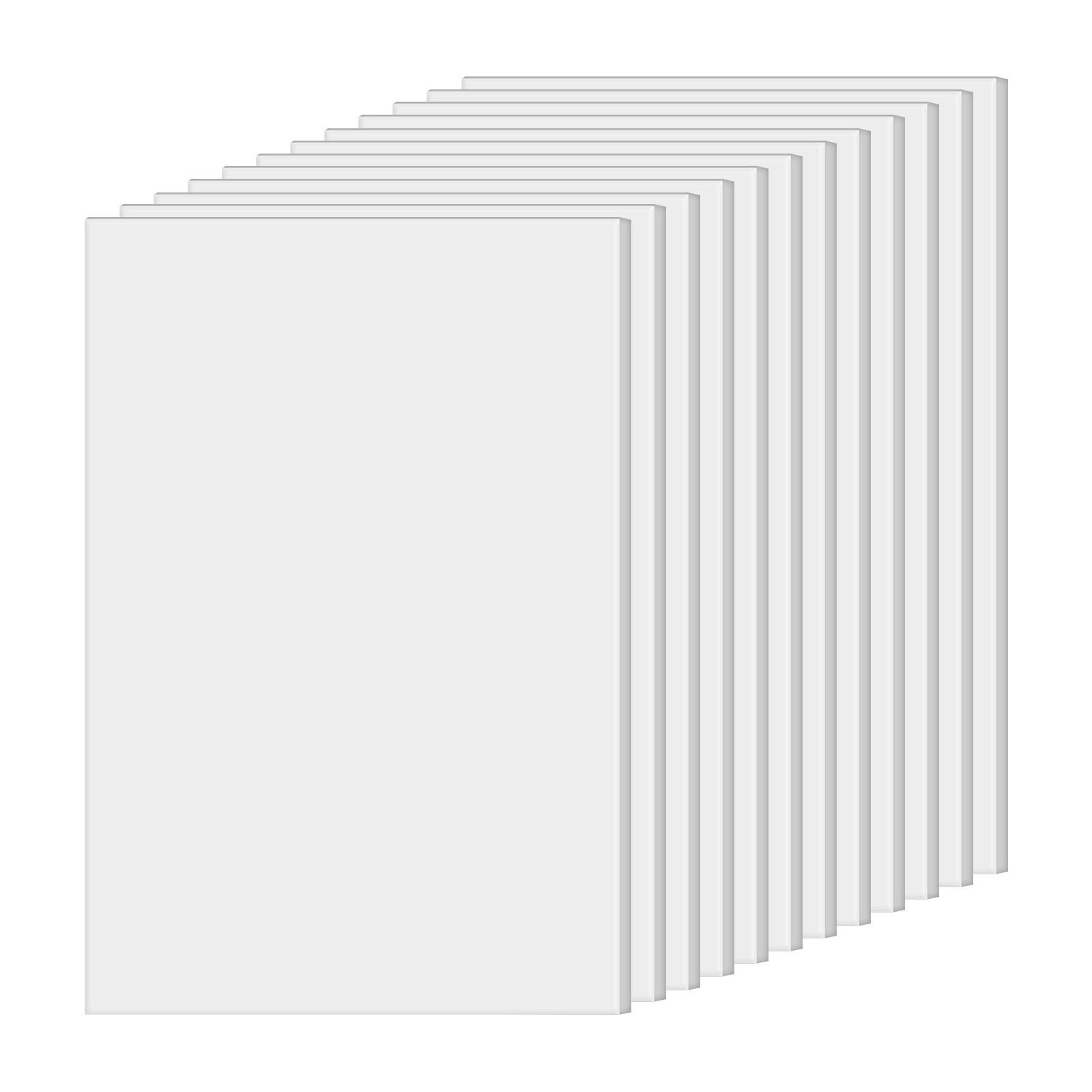 foam board, 12 pack 24 x 36 inch, 3/16 inch thickness white poster board, acid free double sided foam core sheets for mounting, crafts, paintings prints, art, display, presentation and projects