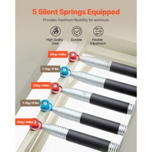 foldable pilates reformer, pilates workout machine for home gym studio use, pilates bed with dual resistance spring & cord, reformer set for advanced users and beginners, up to 400 lbs