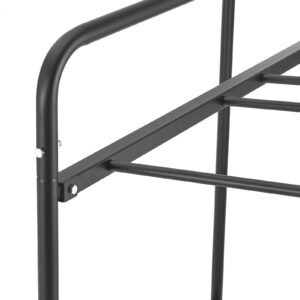 folding chair rack, 400 lbs capacity, heavy duty chair cart for 5 tables+14 chairs, chair storage dolly chair holder w/ swivel casters and locking wheels,for party event,hotel, matte black