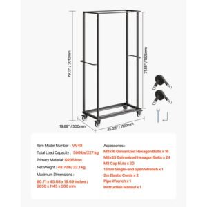 folding chair rack, 500 lbs capacity, heavy duty chair cart for 60 chairs, metal chair storage dolly chair holder with swivel casters and locking wheels, for party event,hotel,matte black