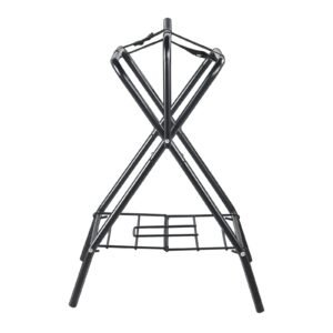 folding saddle rack, 28 x 19 x 37.5 in, 2 packs freestanding horse saddle stand, portable horse blanket holder, heavy duty steel saddle rack for english & western saddles, tack storage, black