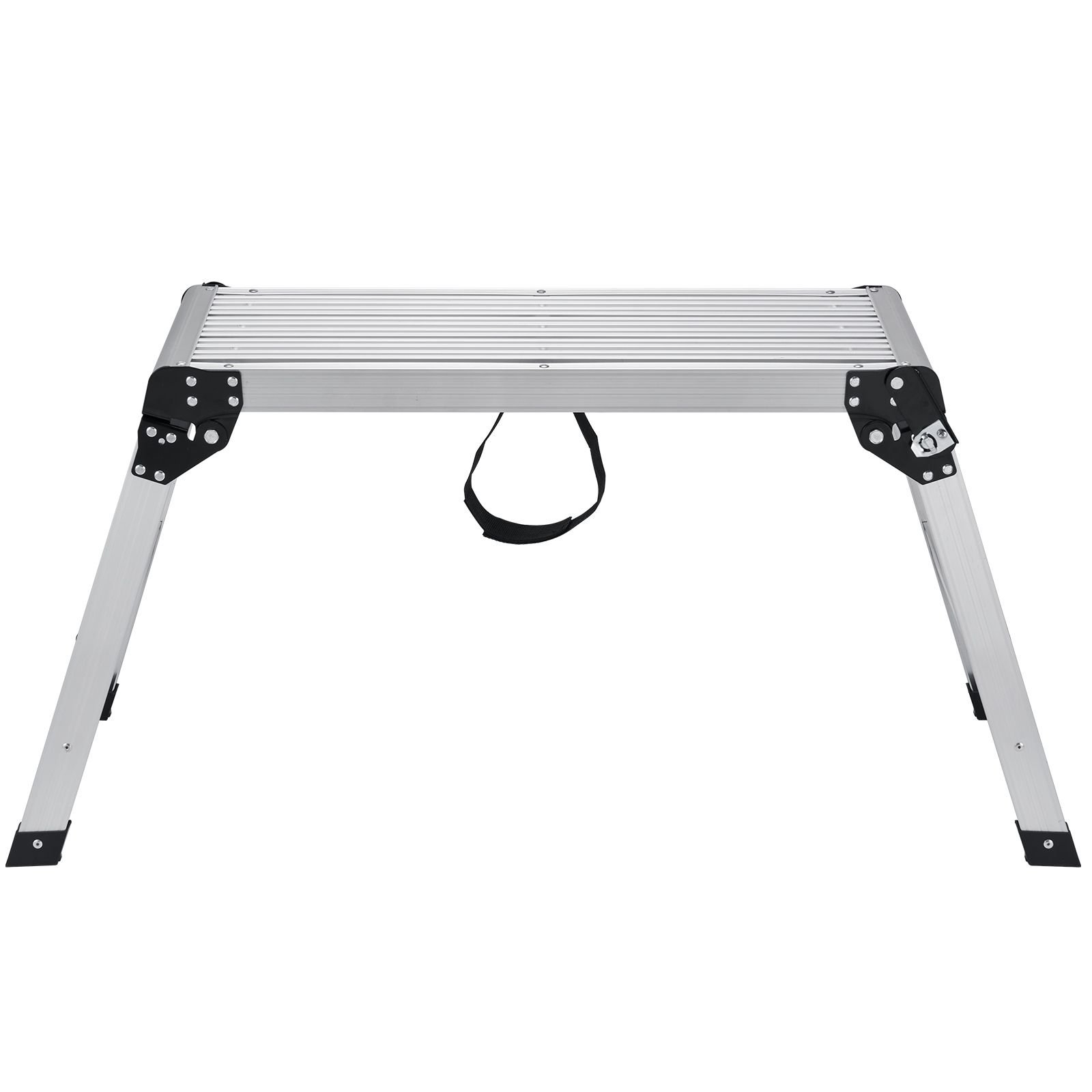 folding work platform, 330 lbs load capacity, aluminum drywall stool ladder, heavy duty work bench w/ non slip feet, ideal for washing vehicles, cleaning, painting, decorating