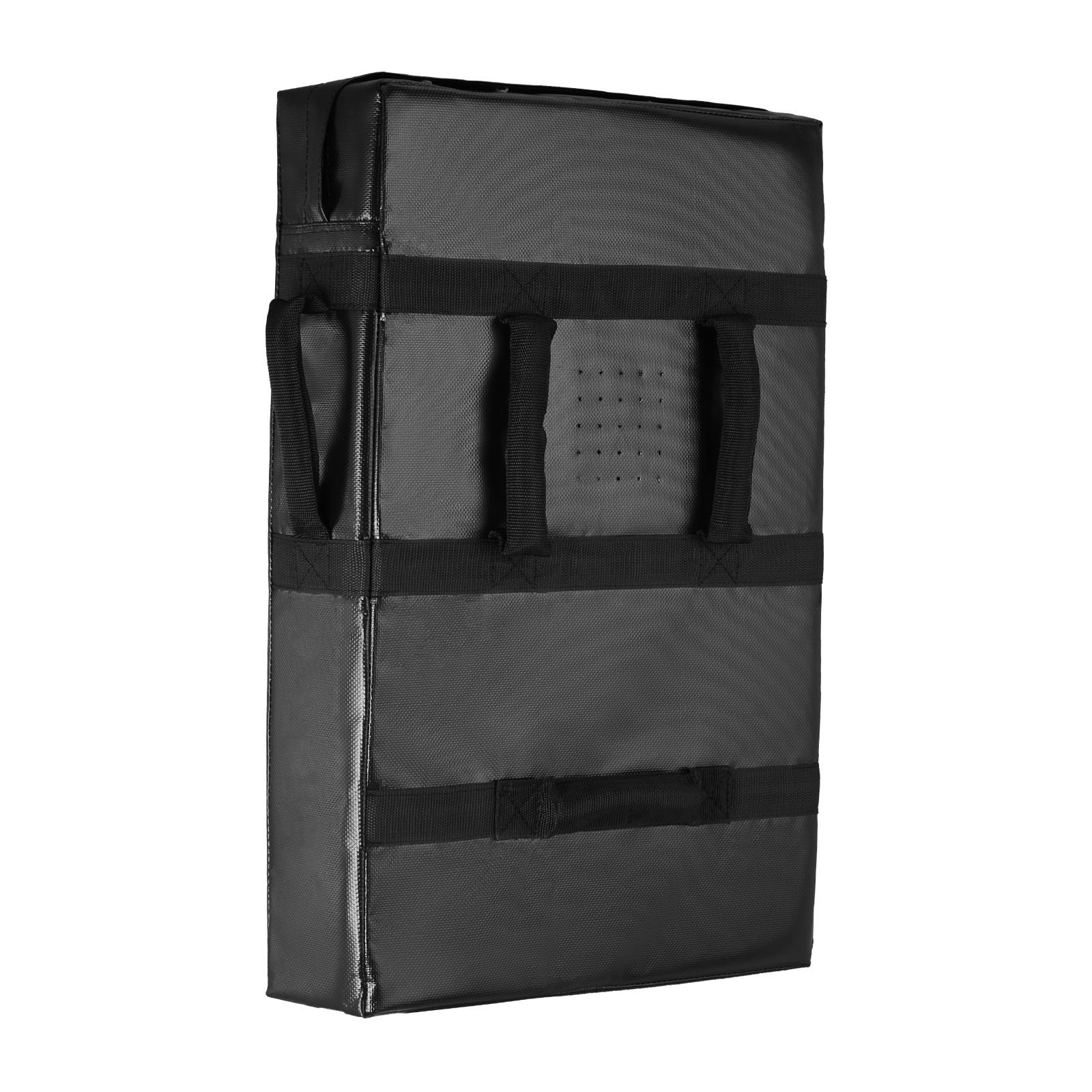 football blocking dummy, 24x16 in blocking pads, kick shield pad with handles, high density sponge tackle dummies, heavy duty training equipment for basketball hockey lacrosse, black, 1pcs