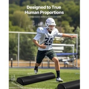 football tackling dummy, 42.5 in pvc step over dummy, high density sponge blocking pad equipment, heavy duty tackle dummies with handles, great for footwork drills sports training practice, 2pcs