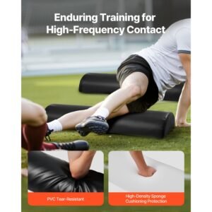 football tackling dummy, 42.5 in pvc step over dummy, high density sponge blocking pad equipment, heavy duty tackle dummies with handles, great for footwork drills sports training practice, 2pcs