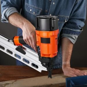 framing nailer, 2" to 3 1/2" 21 degree full round head pneumatic framing nailer with dual trigger modes & tool less depth adjustment, 80 120psi pro air nail gun for framing flooring decking