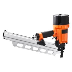 framing nailer, 2" to 3 1/2" 21 degree full round head pneumatic framing nailer with dual trigger modes & tool less depth adjustment, 80 120psi pro air nail gun for framing flooring decking