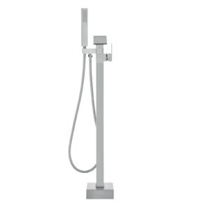 freestanding bathtub faucet, floor mount, freestanding tub filler, shower mixer taps, two water modes, 360° swivel spout, for bathing & showering pet bathing cleaning drains toilet flushing
