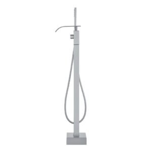 freestanding bathtub faucet, floor mount, freestanding tub filler, shower mixer taps, two water modes, 360° swivel spout, for bathing & showering pet bathing cleaning drains toilet flushing