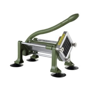 french fry cutter, potato slicer with 1/2 inch stainless steel blade, manual potato cutter chopper with suction cups, great for potato, french fries, cucumber, vegetables, carrot