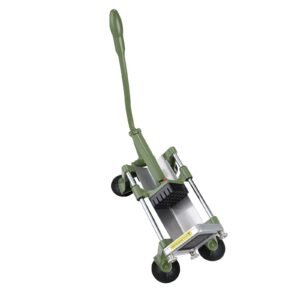 french fry cutter, potato slicer with 1/2 inch stainless steel blade, manual potato cutter chopper with suction cups, great for potato, french fries, cucumber, vegetables, carrot