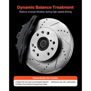 front brake kit compatible with 2008 2016 cadillac escalade/escalade esv, 2017 2020 cadillac escalade/escalade esv (models without brembo brake package), drilled & slotted brake rotors kit