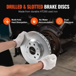 front brake kit for vauxhall adam(m13), corsa d (s07), corsa d box/hatchback (s07), brake rotors ceramic brake pads replacement kit, 257mm front rotors