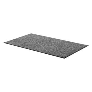front door mat, 5 x 3 ft commercial floor mat for indoor and outdoor, industrial entrance carpet with pvc backing, heavy duty washable entry rug for hallway, kitchen, balcony, garage, grey