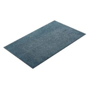 front door mat, 6 x 4 ft commercial floor mat for indoor and outdoor, industrial entrance carpet with pvc backing, heavy duty washable entry rug for hallway, kitchen, balcony, garage, slate blue