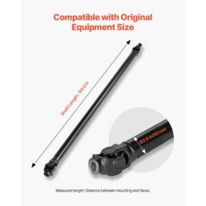 front drive shaft, 64.0" prop shaft driveshaft assembly compatible with 2014 2016 polaris ranger xp 900, replace #1332951 1333146