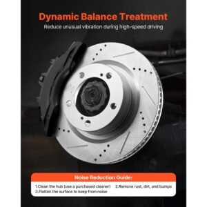 front & rear ceramic brake kit compatible with 2016 2021 lexus lx570, 2016 2021 toyota land cruiser, drilled and slotted brake rotors ceramic brake pads replacement kit, 14 inch front rotors