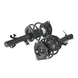 front shock absorber strut assembly, 2pcs shock and strut assembly with coil spring, compatible with 2002 2006 mini cooper convertible, automotive replacement struts for oe 172265 / 172266
